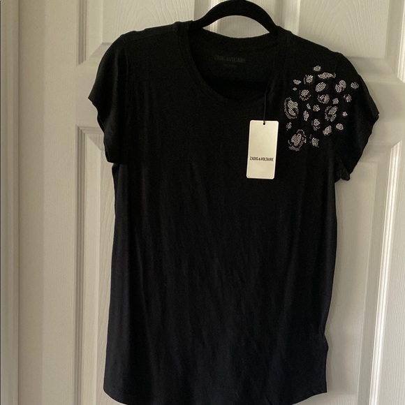Zadig Black Embellished Women's Top